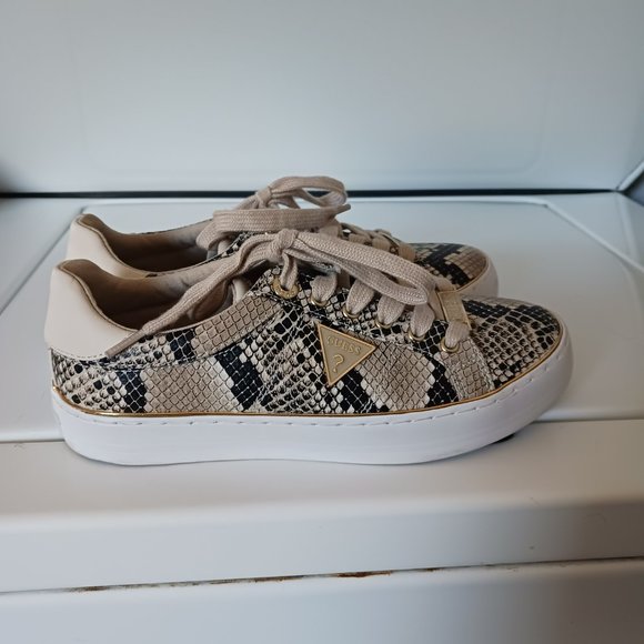 Guess Womens Sneakers Snake Print 6.5 - Picture 1 of 5